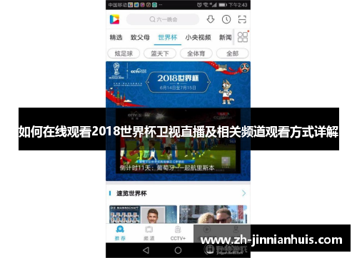 如何在线观看2018世界杯卫视直播及相关频道观看方式详解